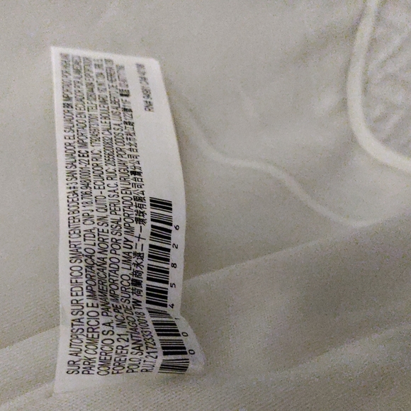 Prelove Forever 21 White iridescent Sequins Sleeveless Mini Dress - Picture 4 of 6